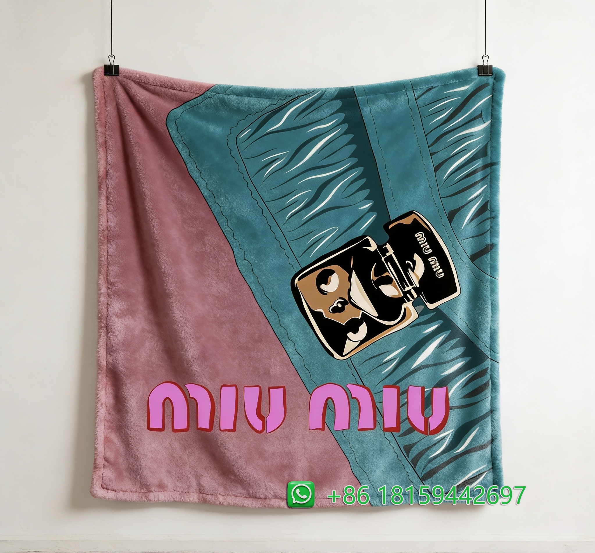 Miumiu Throw Blankets